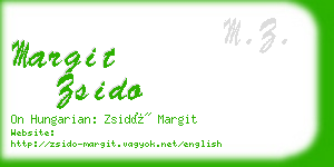 margit zsido business card